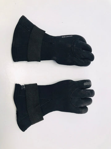 Snorkel Dive Surf Gloves Ladies Size Small Whites 3-4 mm Black Like New