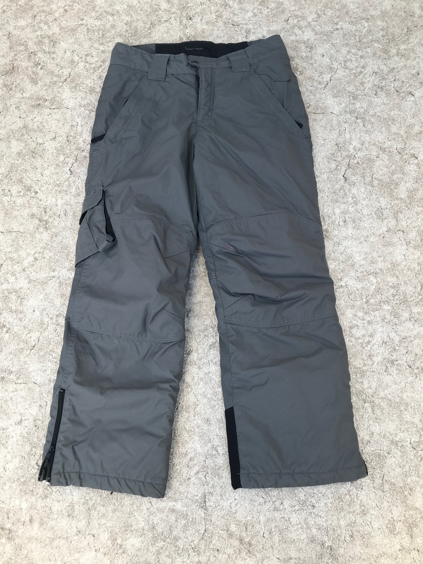 Snow Pants Child Size 14-16 Columbia Grey Snowboarding Tiny Mark Otherwise Like New