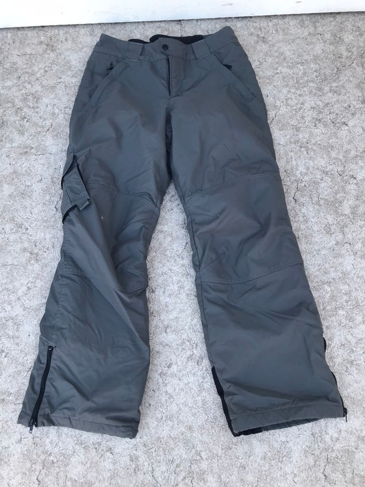 Snow Pants Child Size 18-20 or Men's Small Columbia Smoke Grey Minor Wear on Cuffs