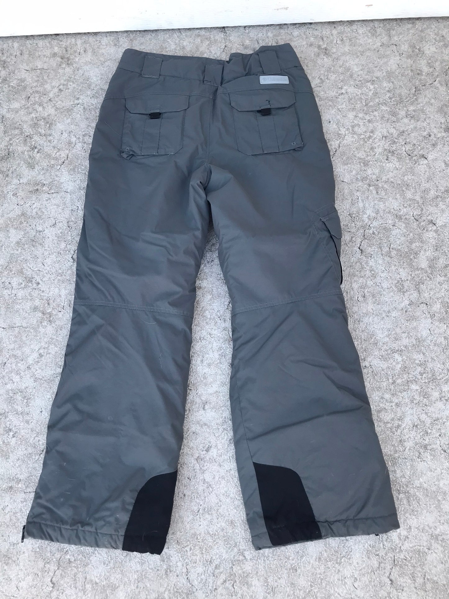 Snow Pants Child Size 18-20 or Men's Small Columbia Smoke Grey Minor Wear on Cuffs