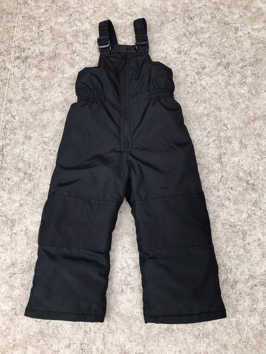 Snow Pants Child Size 3-4 Joe Fresh Black Bib Like New