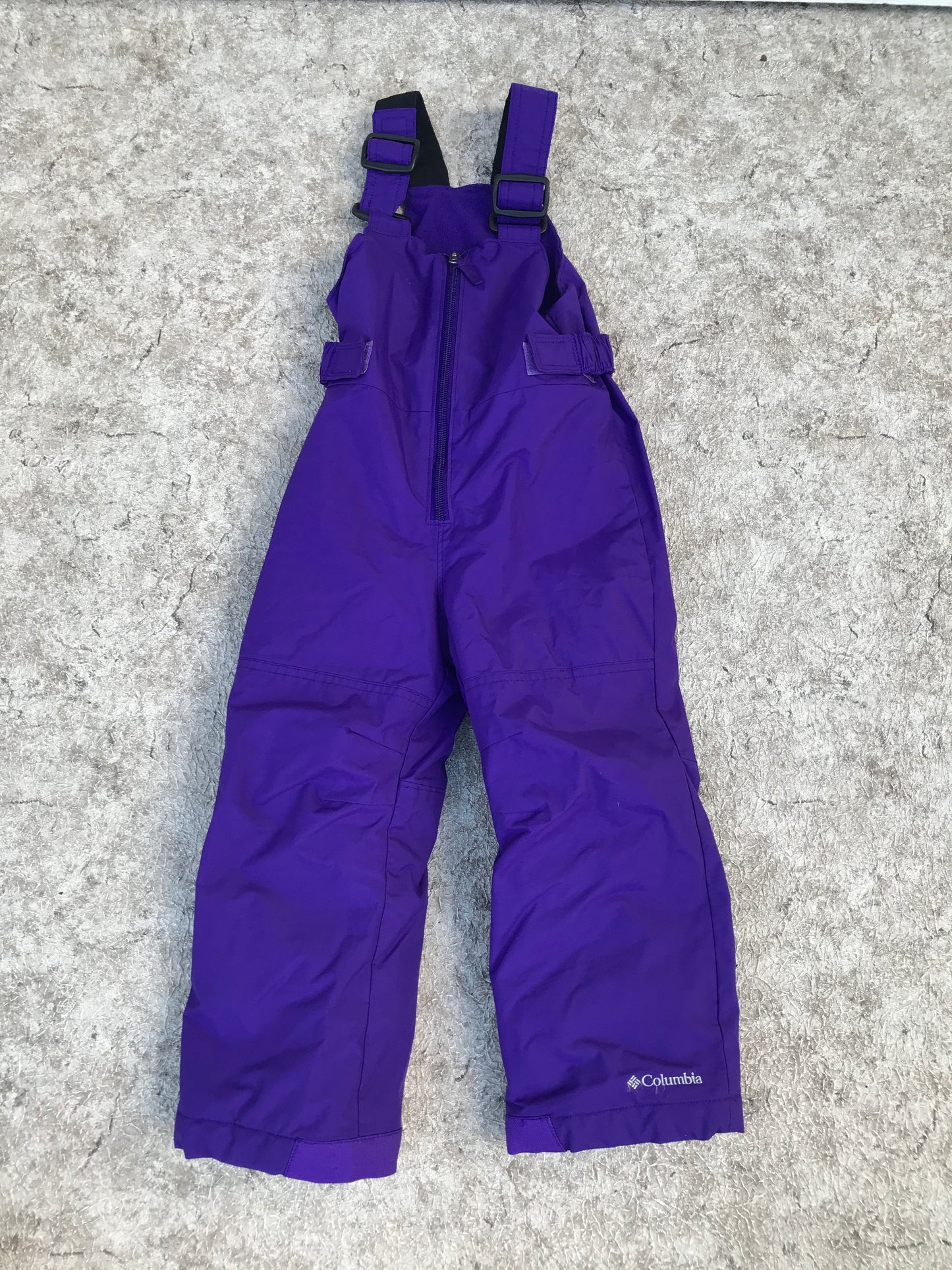 Snow Pants Child Size 4 Columbia Purple With Bib Outstanding Quality Like New is