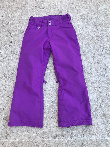 Snow Pants Child Size 5-6 Roxy Purple Outstanding Quality Like New