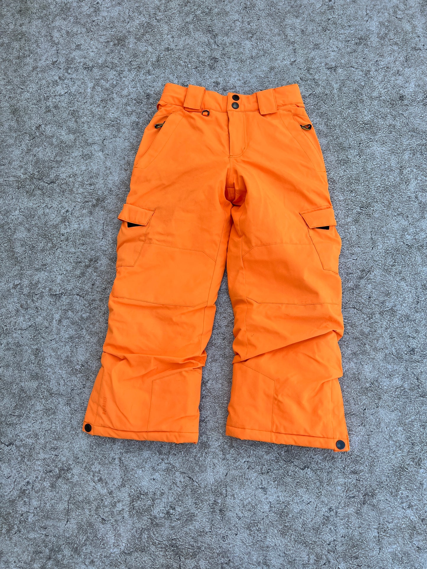 Snow Pants Child Size 7-8 Firefly Aquablast Tangerine Adjustable Waist