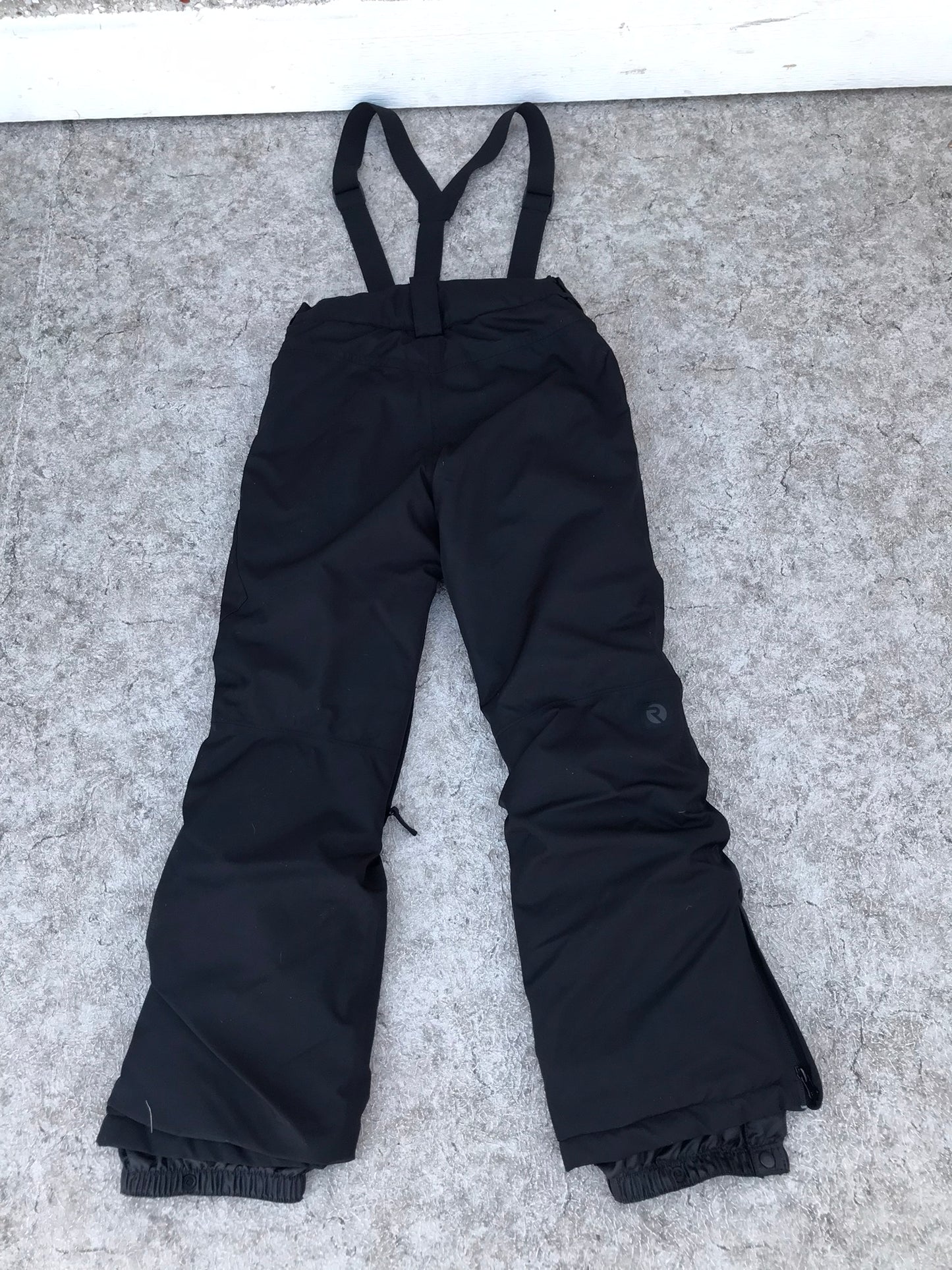 Snow Pants Child Size 8-10 Ripzone Waterproof With Bib Black Pink Like New