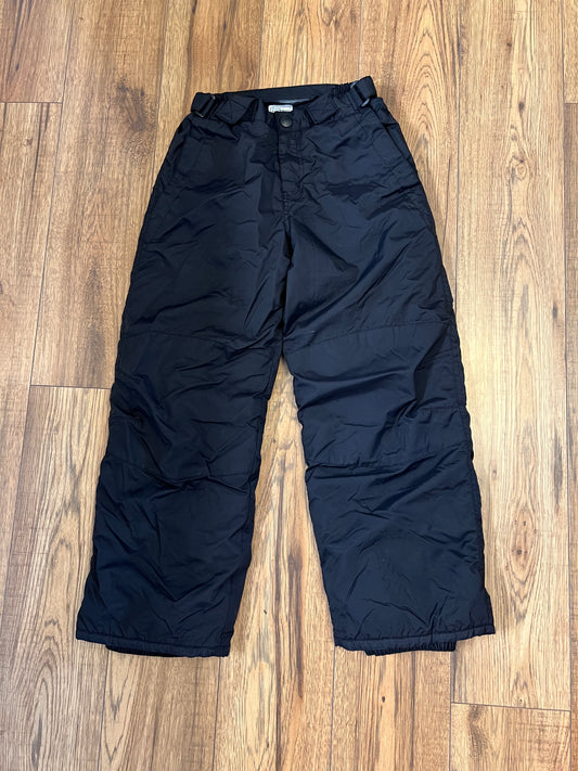 Snow Pants Child Size 8 Adjustable Waist Black Excellent
