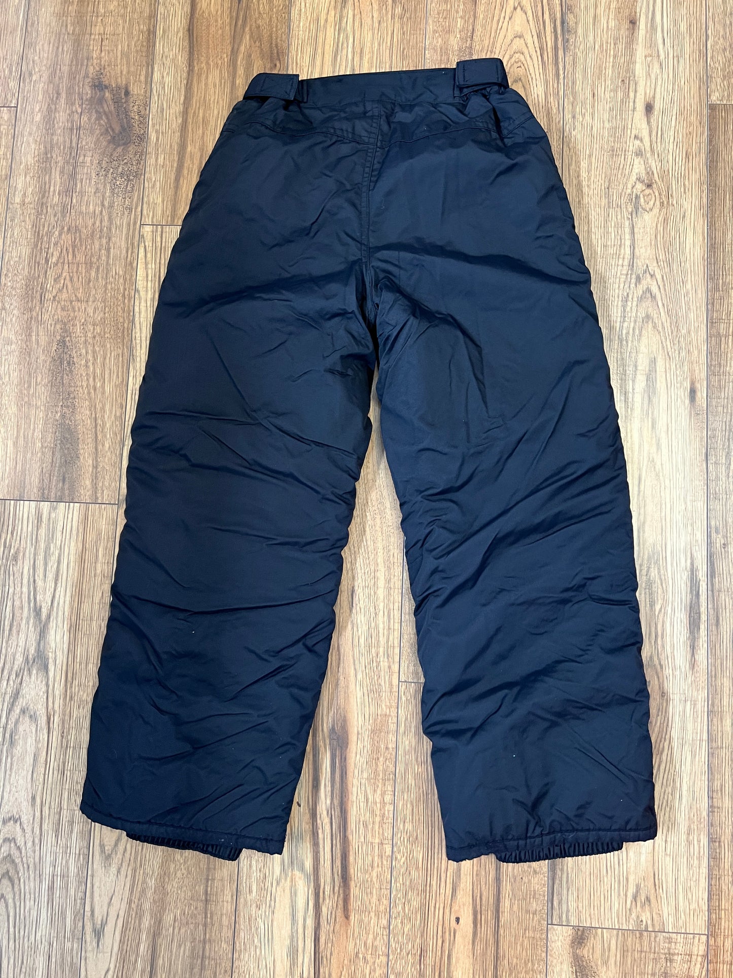 Snow Pants Child Size 8 Adjustable Waist Black Excellent