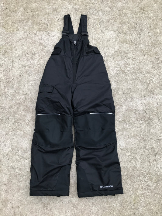 Snow Pants Child Size 8 Columbia Black With Bib Like New