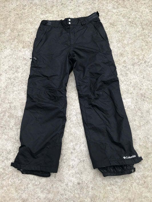 Snow Pants Ladies Women's Size Large Columbia Omni Tech Black Like New