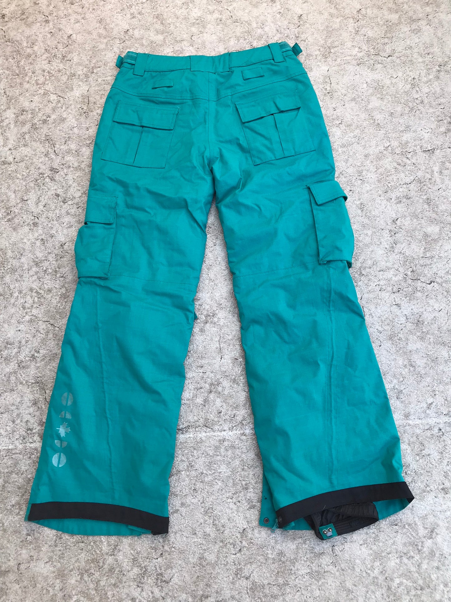 Snow Pants Men's Size Medium Teal Minor Wear Bottom of Cuff