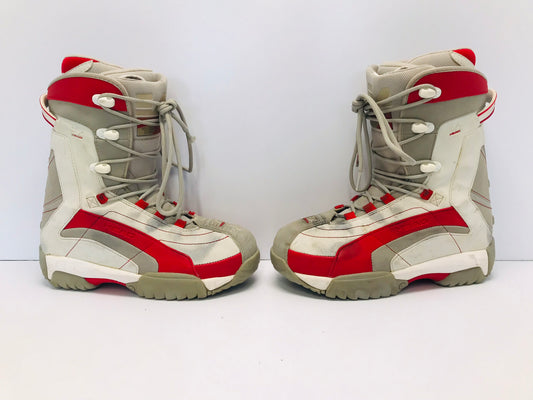 Snowboarding Boots Men's Size 8.5 Head White Grey Red Minor Marks