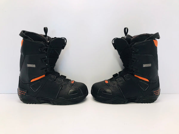 Snowboarding Boots Men's Size 9.5 Salomon Black Orange Outstanding Quality