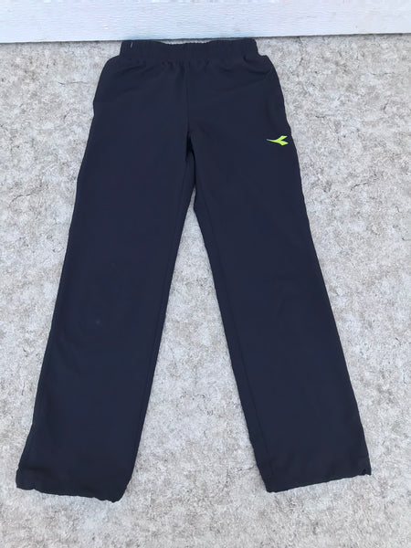 Soccer Active Sports Pants Child Size 8-10 Diadora  Light Weight For Soccer Black New Demo Model