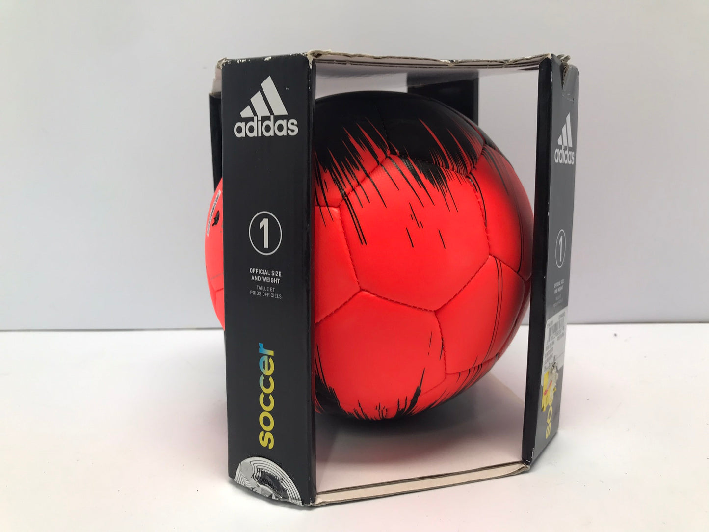Soccer Ball New Adidas Messi Solar Red Black New In Box