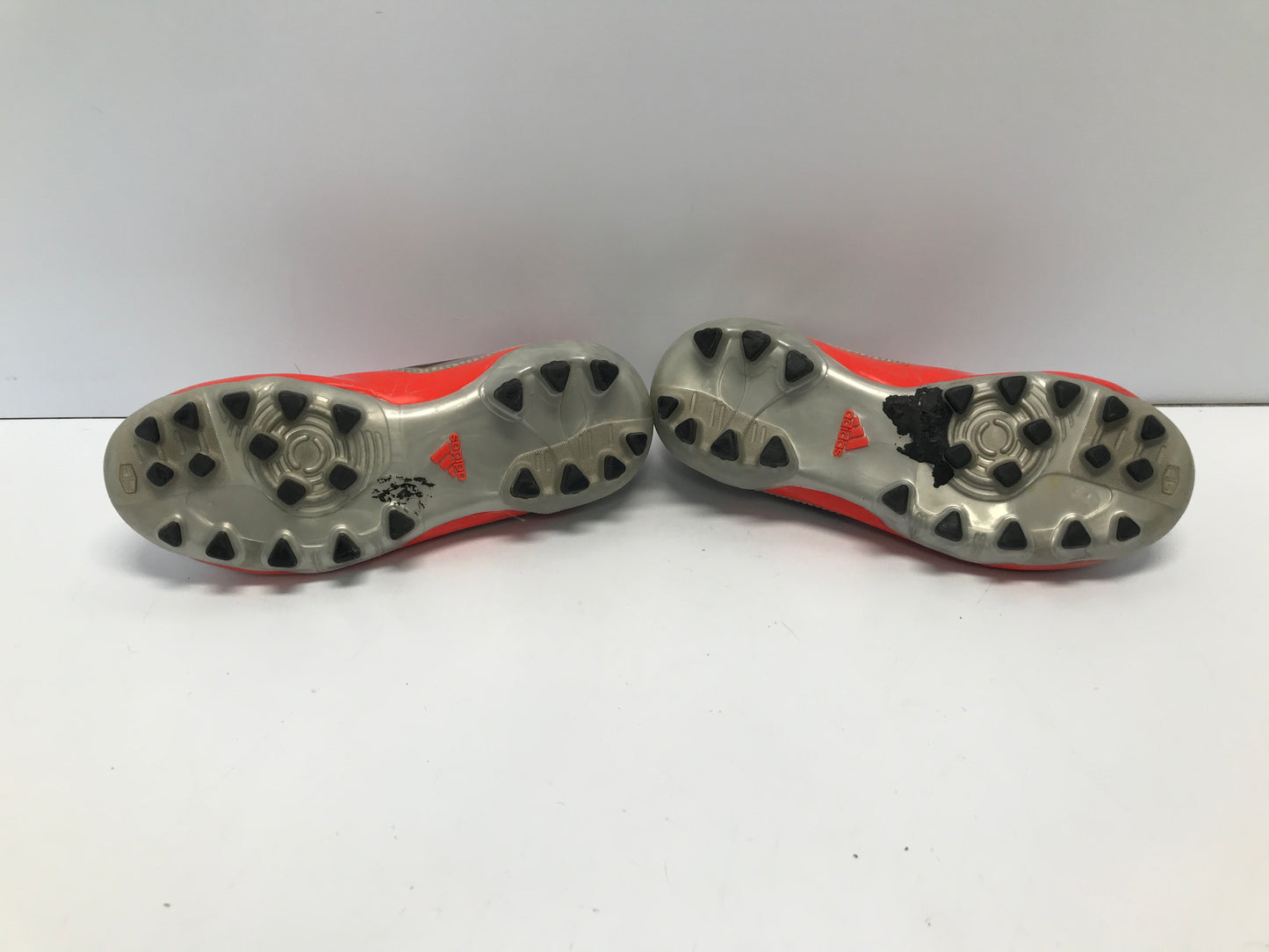 Soccer Shoes Cleats Child Size 13 Adidas Sliver Tangerine