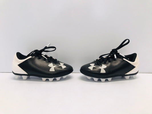 Soccer Shoes Cleats Child Size 9 Toddler Under Armour Black White New