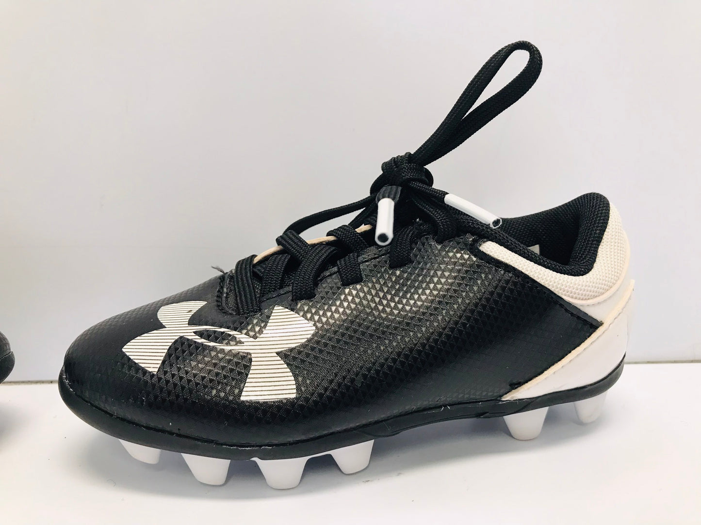 Soccer Shoes Cleats Child Size 9 Toddler Under Armour Black White New