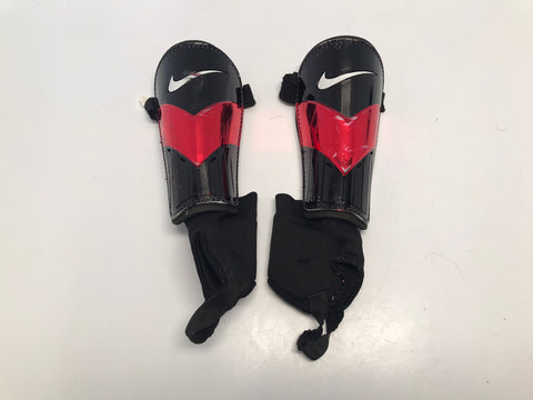 phantom red cleats Soccer Shin Pads Child Size 10-12 Red Black