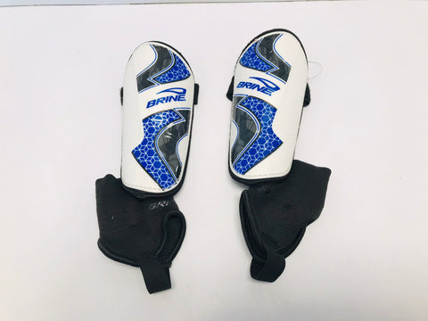 Soccer Shin Pads Child Size 6-8 Brine White Blue