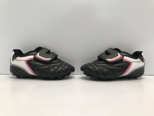 Soccer Shoes Cleats Child Size 10 Toddler Athletic Black Pink White