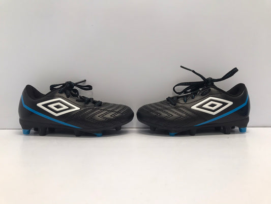 Soccer Shoes Cleats Child Size 10 Toddler Umbro  Black White Blue New