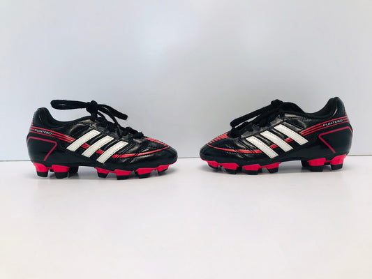 Soccer Shoes Cleats Child Size 11 Adidas Black Pink White Excellent