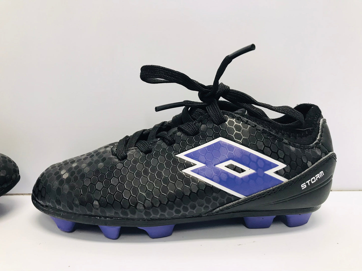 Soccer Shoes Cleats Child Size 11 Lotto Black Purple New Demo