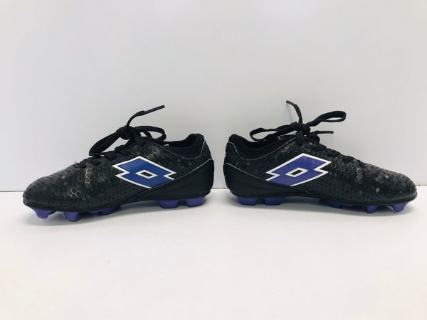 Soccer Shoes Cleats Child Size 11 Lotto Black Purple New Demo