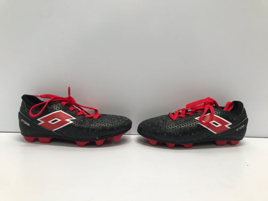 Soccer Shoes Cleats Child Size 11 Lotto Black Red Like New