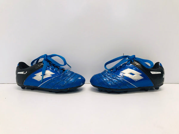 Soccer Shoes Cleats Child Size 11 Lotto Blue Black