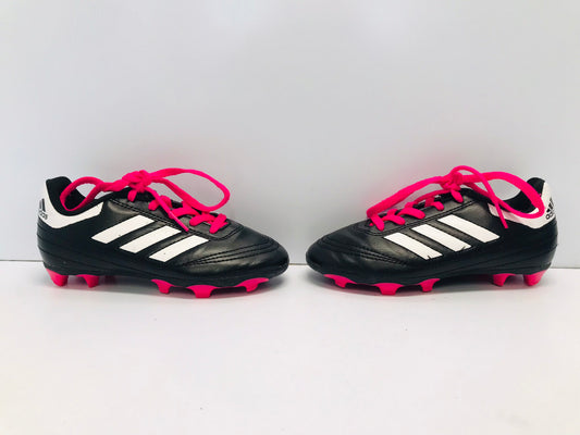 Soccer Shoes Cleats Child Size 12 Adidas Black White Pink Like New