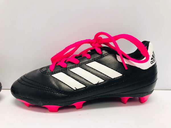 Soccer Shoes Cleats Child Size 12 Adidas Black White Pink Like New