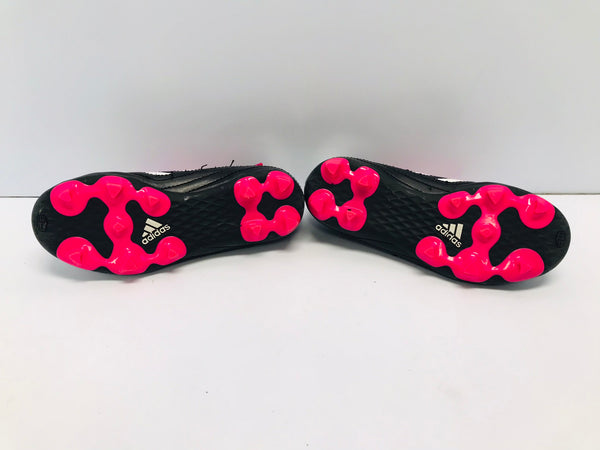 Soccer Shoes Cleats Child Size 12 Adidas Black White Pink Like New