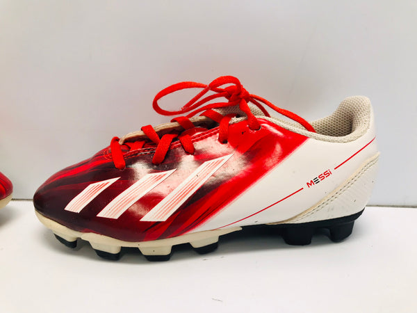 Soccer Shoes Cleats Child Size 12 Adidas Messi Red White