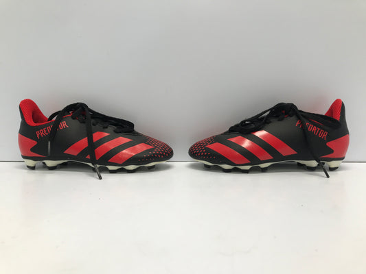 Soccer Shoes Cleats Child Size 12 Adidas Preditor Black Red LIke New