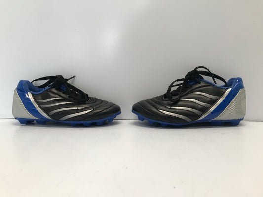 Soccer Shoes Cleats Child Size 12 Blue Black Excellent