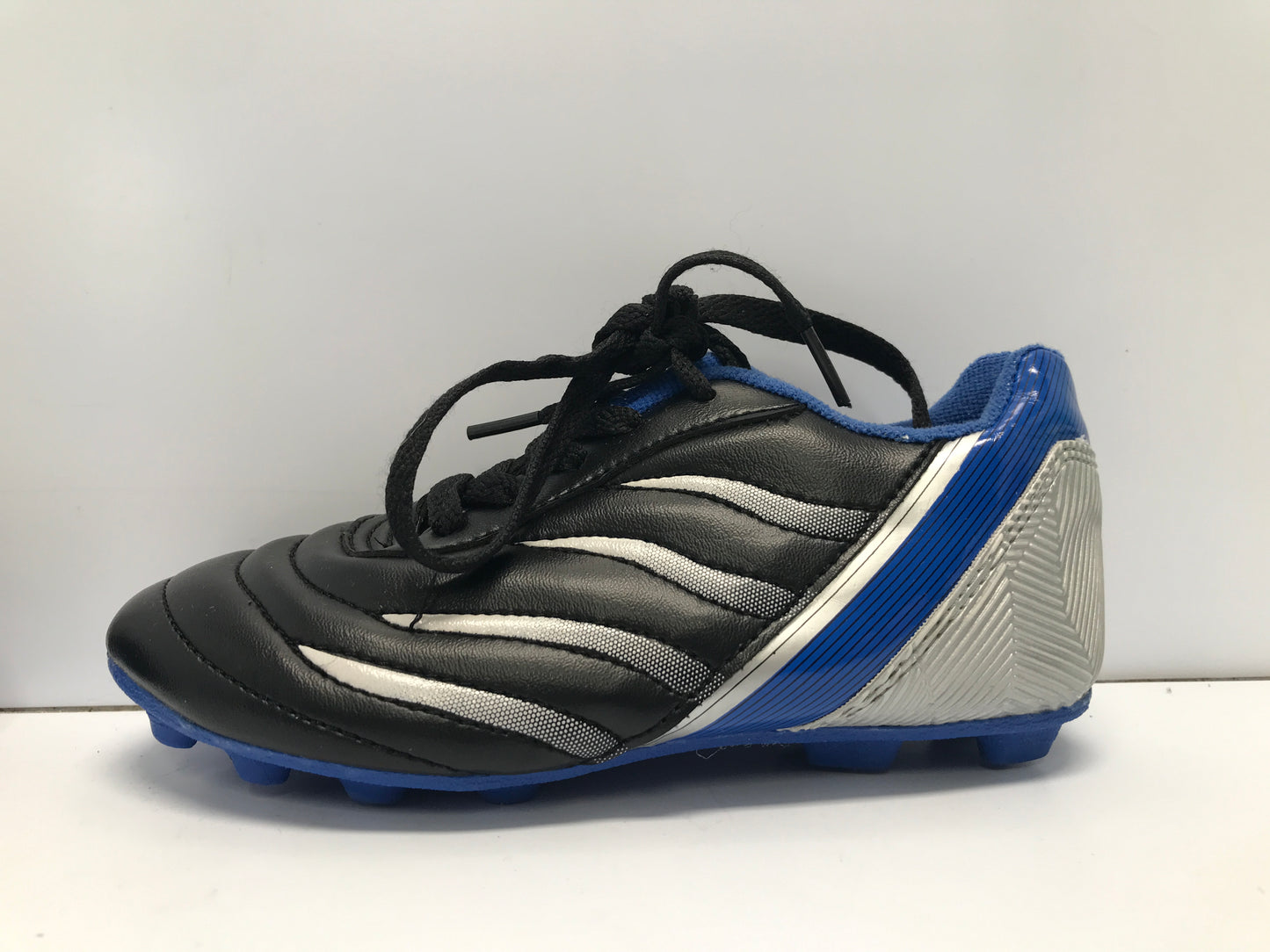 Soccer Shoes Cleats Child Size 12 Blue Black Excellent
