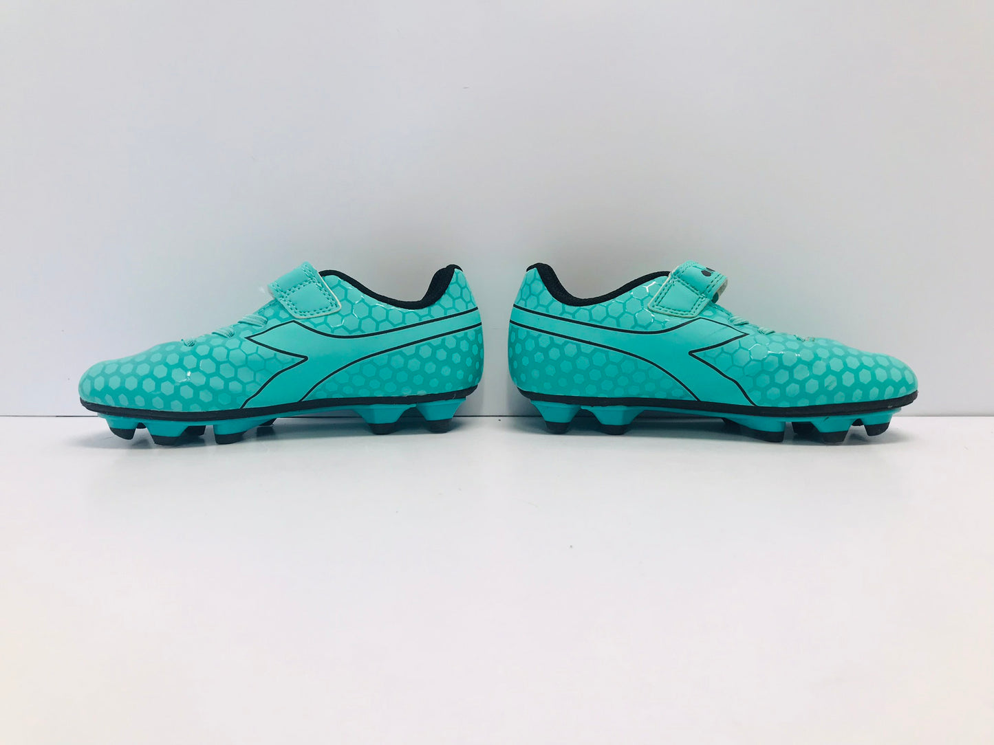 Soccer Shoes Cleats Child Size 12 Diador Black Teal Excellent