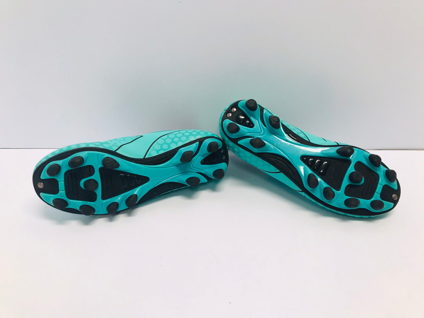 Soccer Shoes Cleats Child Size 12 Diador Black Teal Excellent