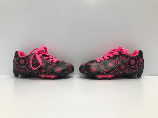 Soccer Shoes Cleats Child Size 12 Pink Black Excellent