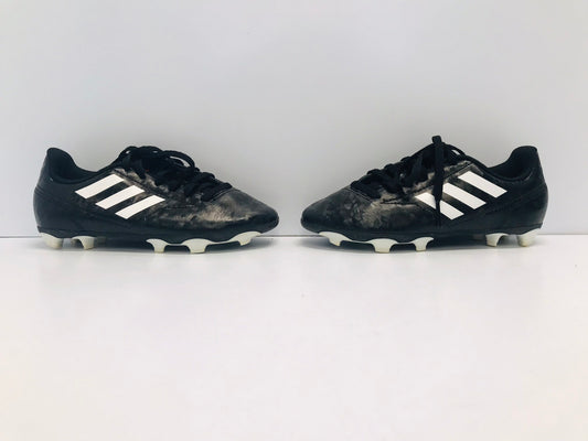 Soccer Shoes Cleats Child Size 13 Adidas Black White Excellent