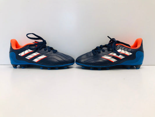 Soccer Shoes Cleats Child Size 13 Adidas Blue Tangerine Like New