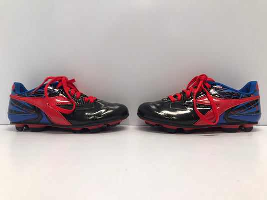 Soccer Shoes Cleats Child Size 13 Diadora Blue Red  Black Excellent