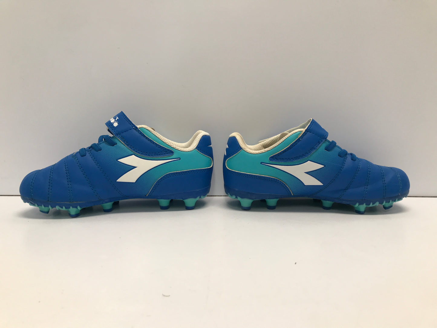 Soccer Shoes Cleats Child Size 13 Diadora Blue White