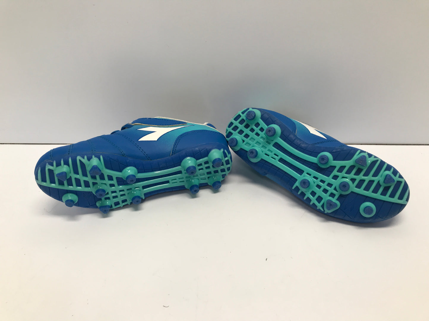 Soccer Shoes Cleats Child Size 13 Diadora Blue White