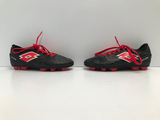 Soccer Shoes Cleats Child Size 13 Lotto Black Red Like New