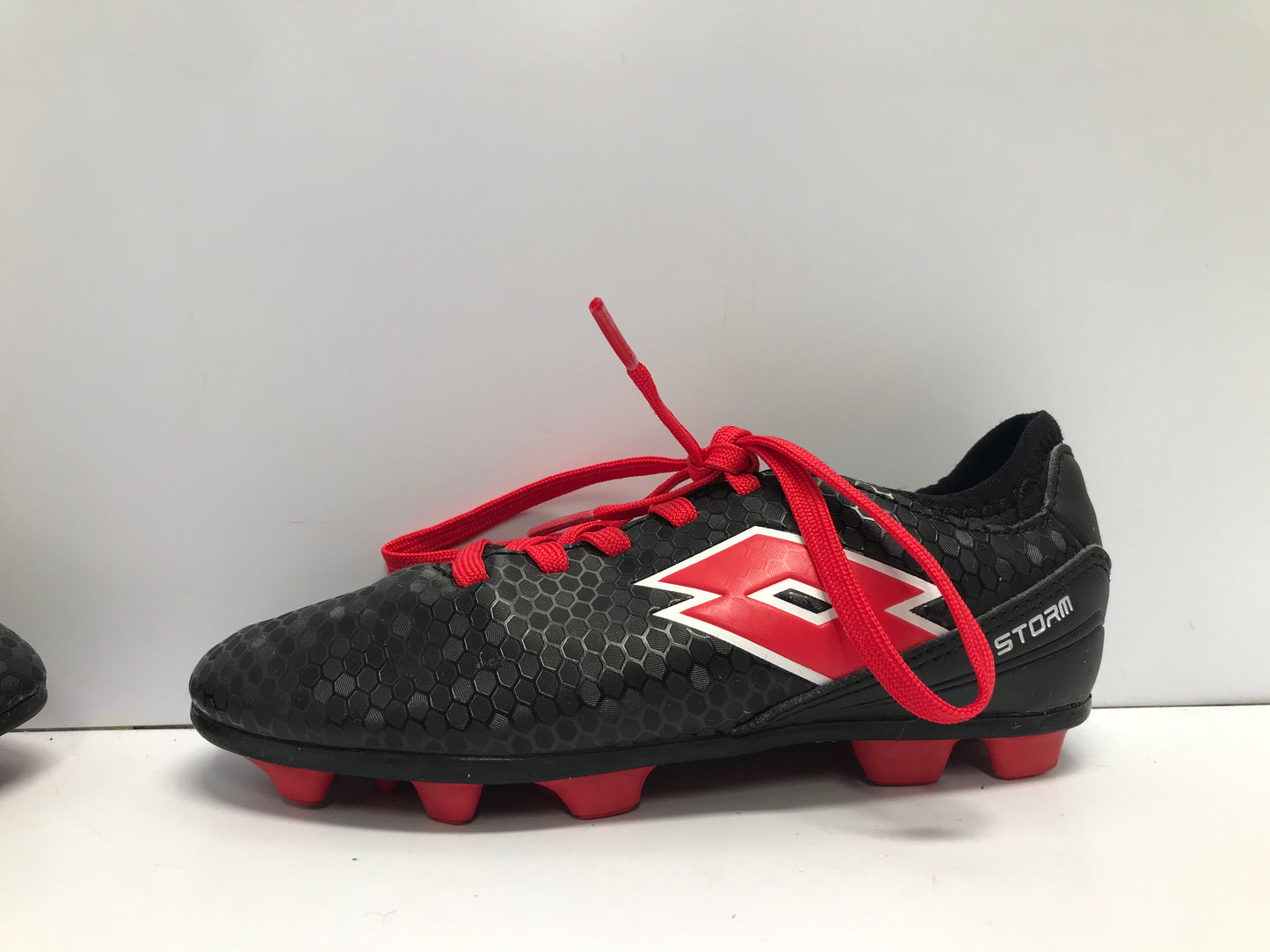 Soccer Shoes Cleats Child Size 13 Lotto Black Red Like New