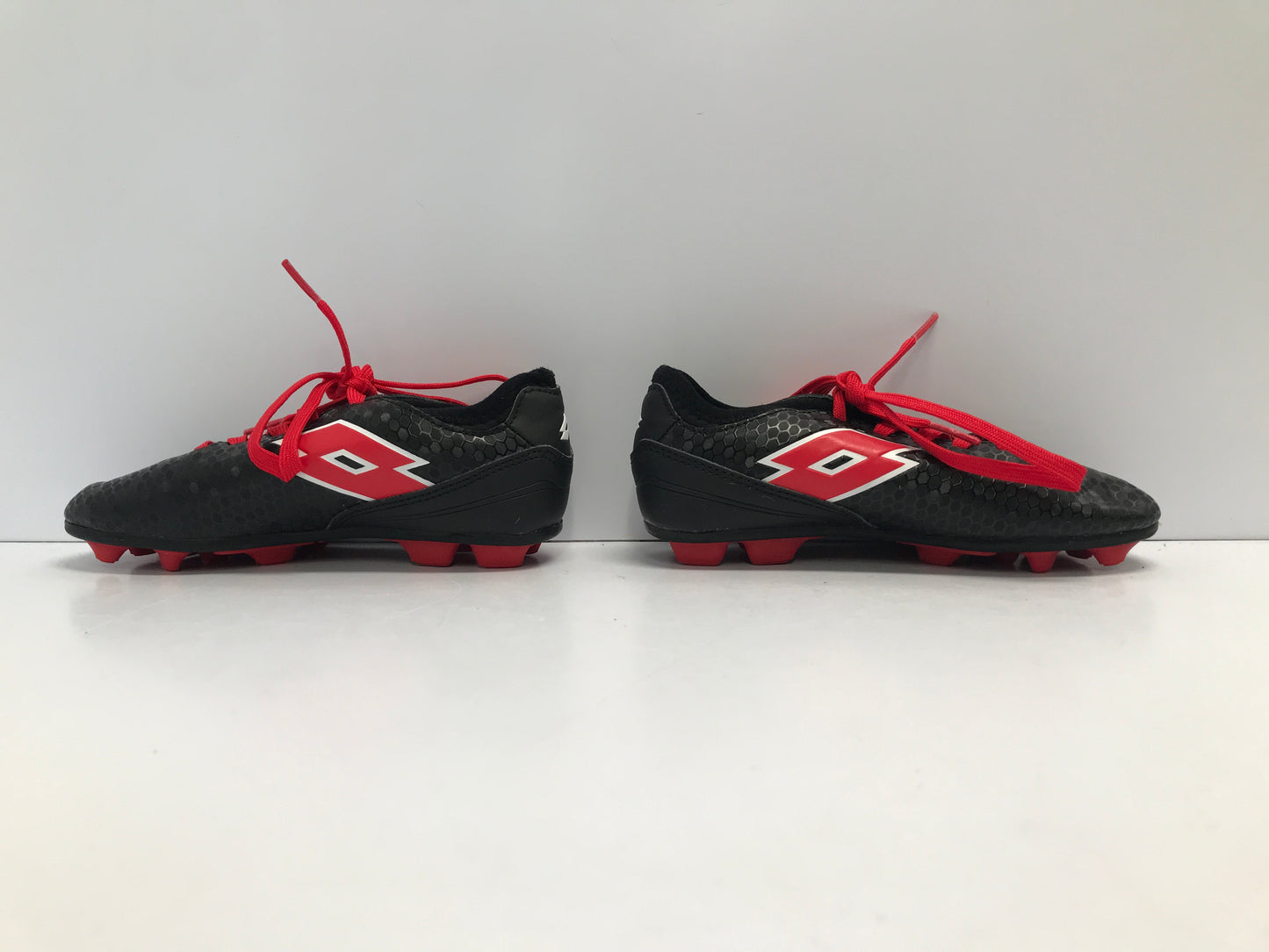 Soccer Shoes Cleats Child Size 13 Lotto Black Red Like New