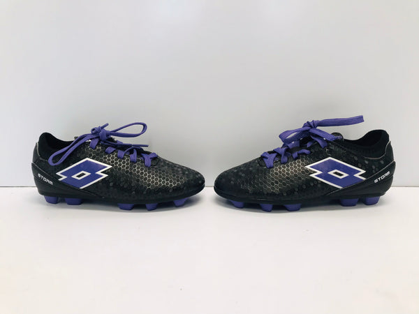 Soccer Shoes Cleats Child Size 13 Purple Black Like New