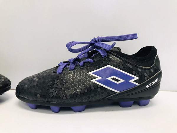 Soccer Shoes Cleats Child Size 13 Purple Black Like New